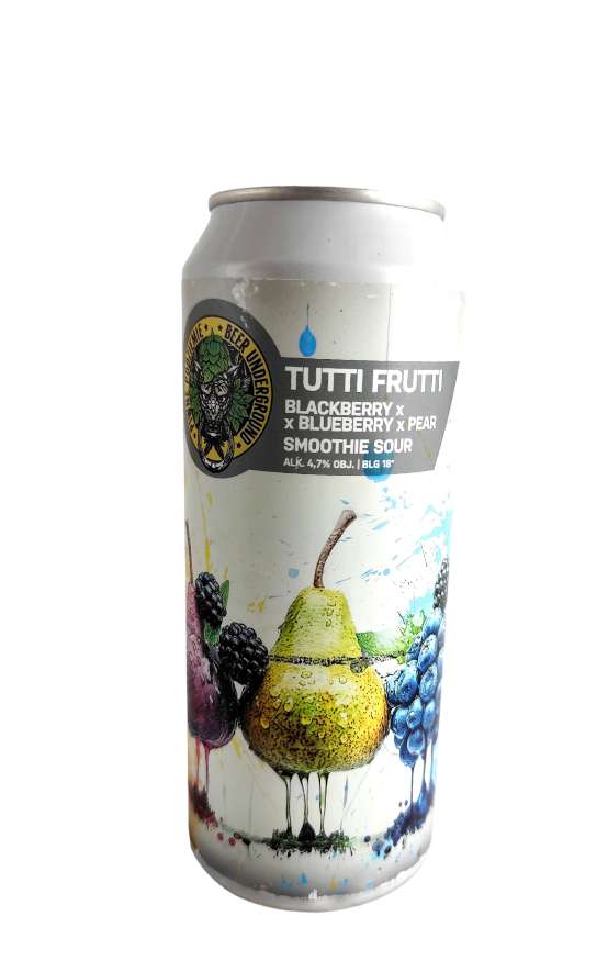 Piwne Podziemie Tutti Frutti Blackberry, Blueberry, Pear Sour 18°