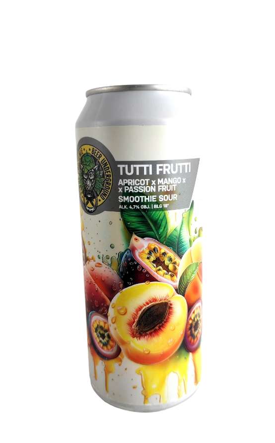 Piwne Podziemie Tutti Frutti Apricot, Mango, Passion Fruit Sour 18°