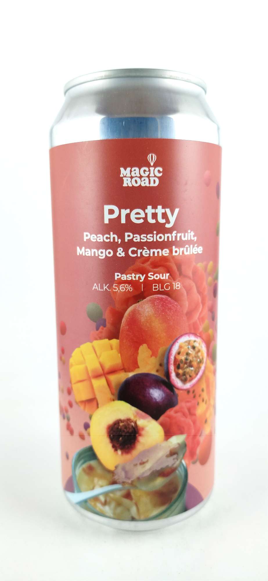 Magic Road Pretty - Peach, Passionfruit, Mango, CremeBrulee Pastry Sour 18°
