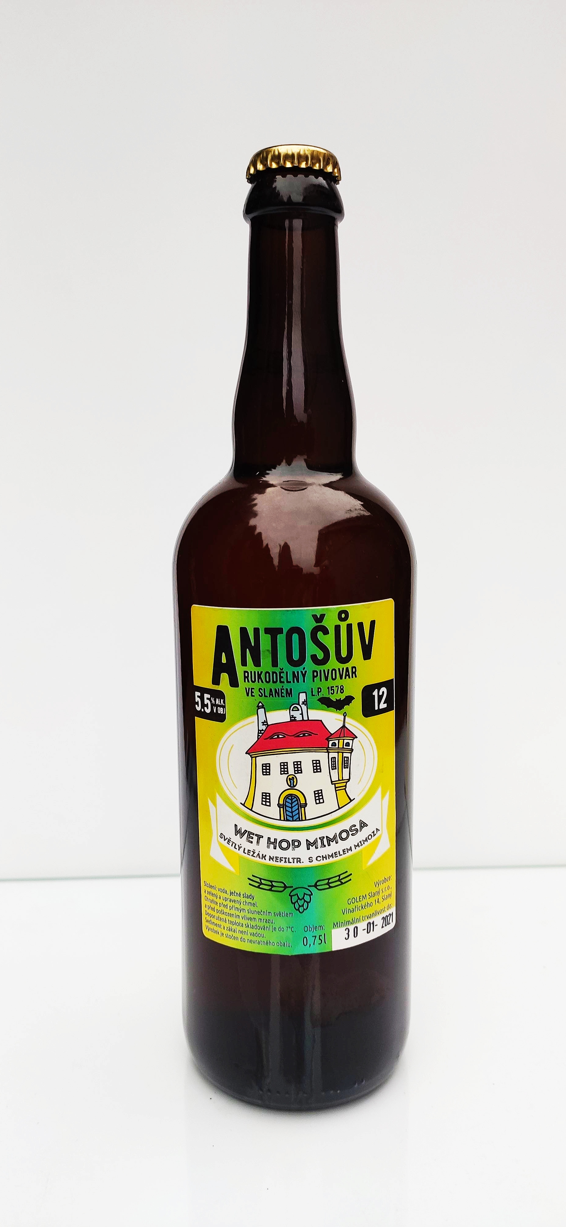 Antoš Wet hop mimosa ležák 12°
