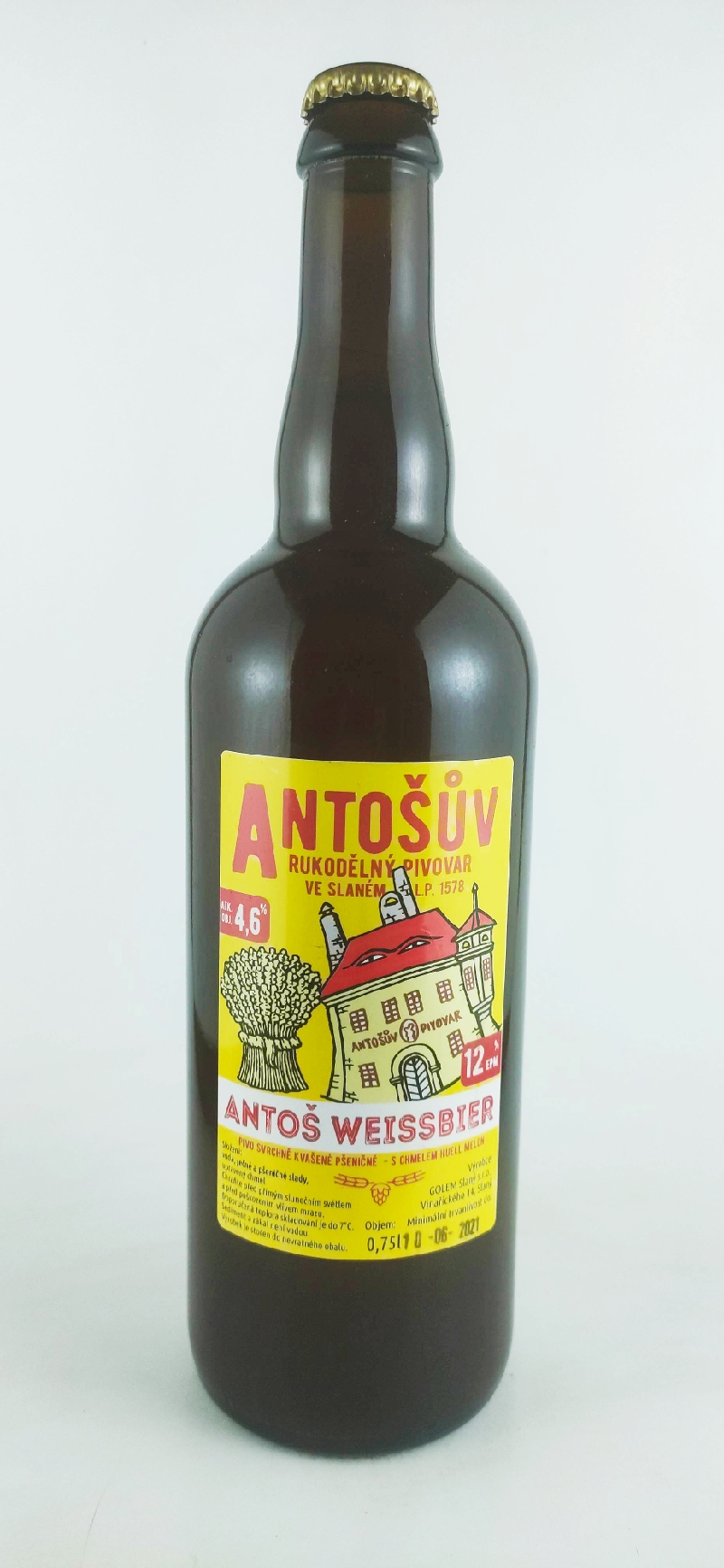 Antoš Weissbier pšenice 12°