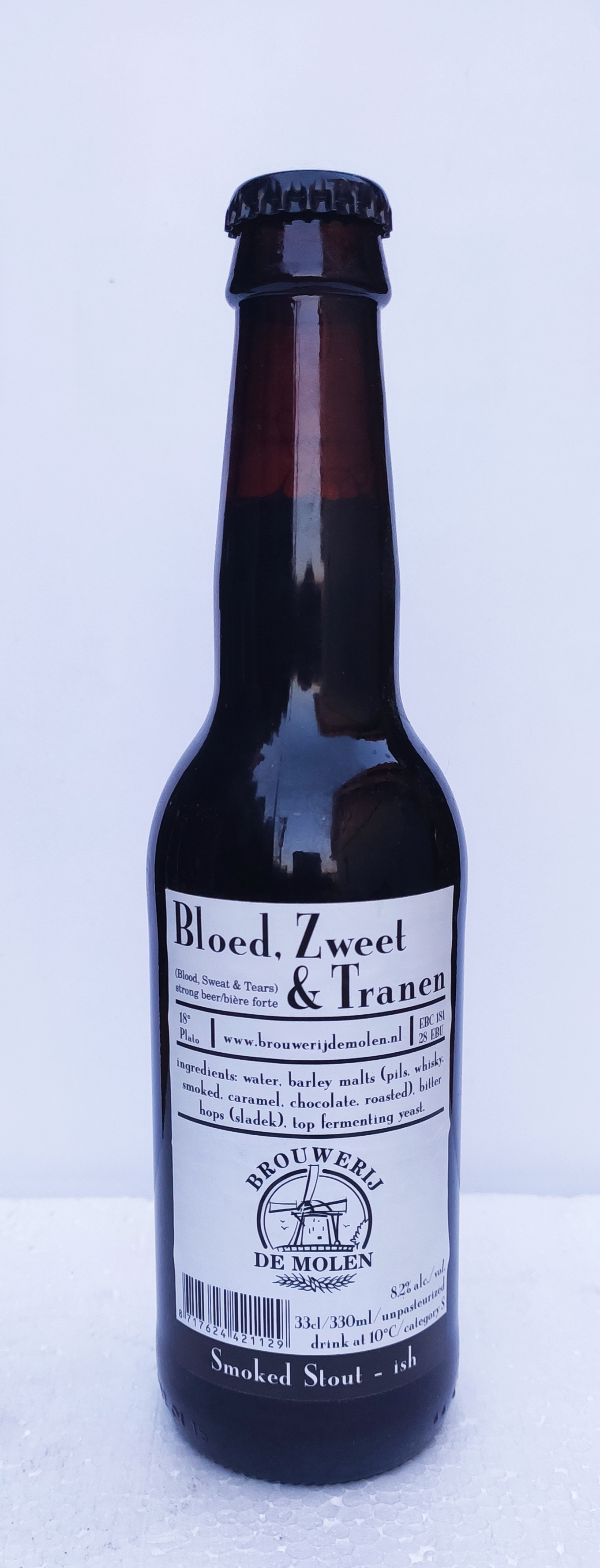 De Molen Bloed Zweet & Tranen stout smoked
