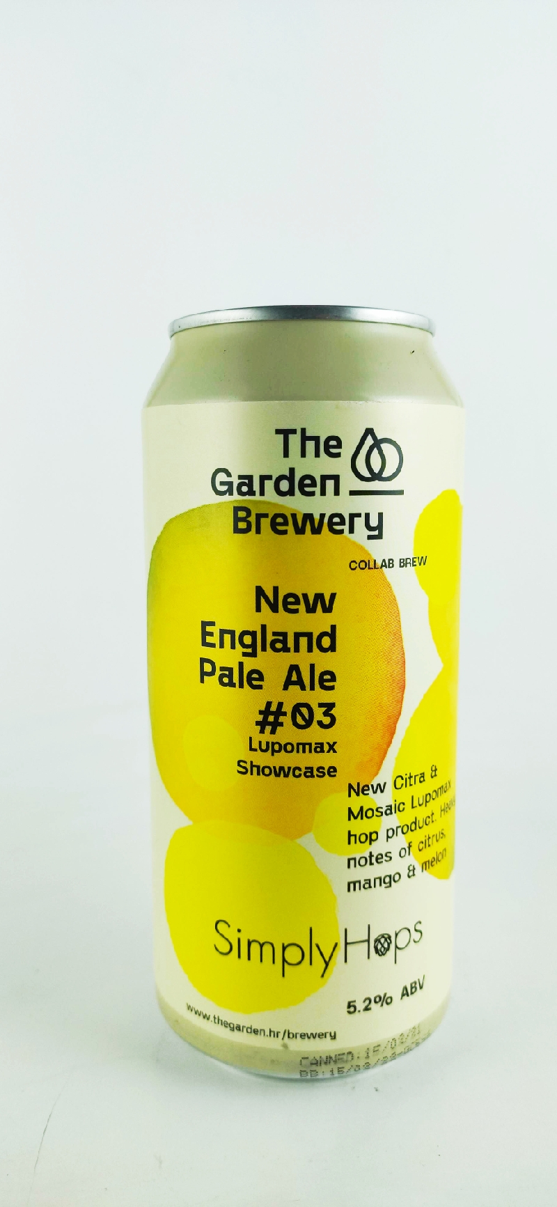 Garden NEIPA #03 Lupomax Showcase 15° 