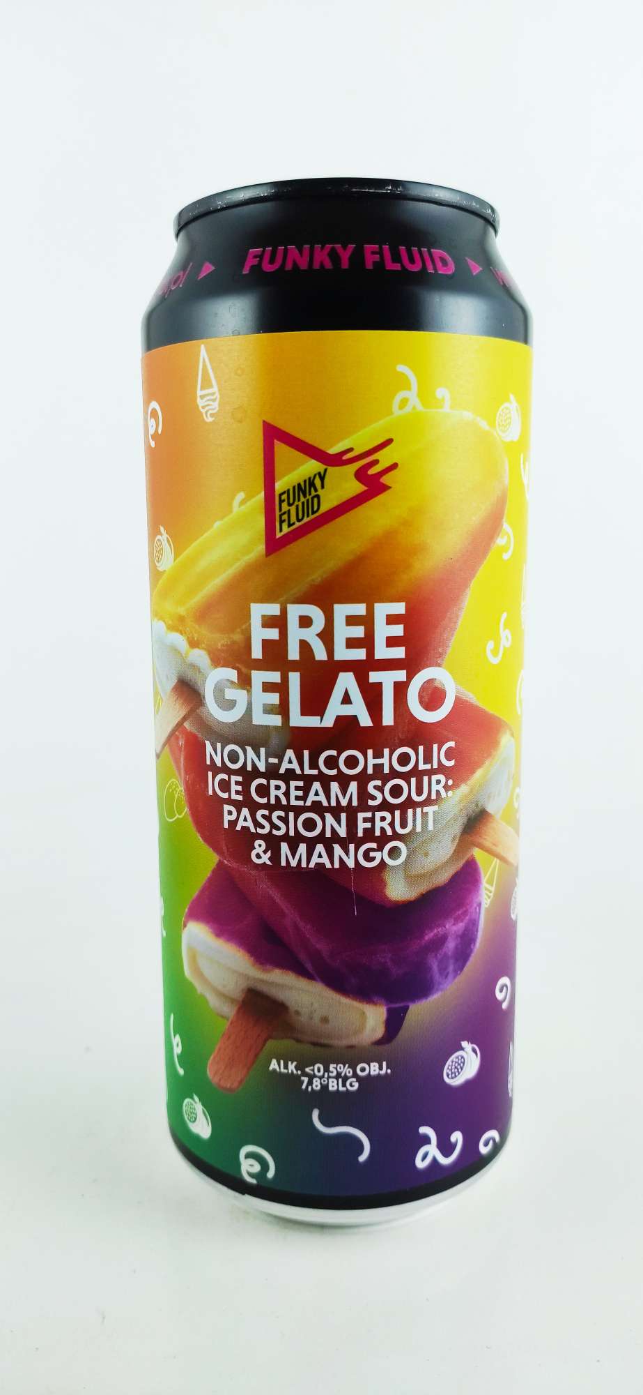 Funky Fluid Free Gelato PassionFruit Mango nealko 0°