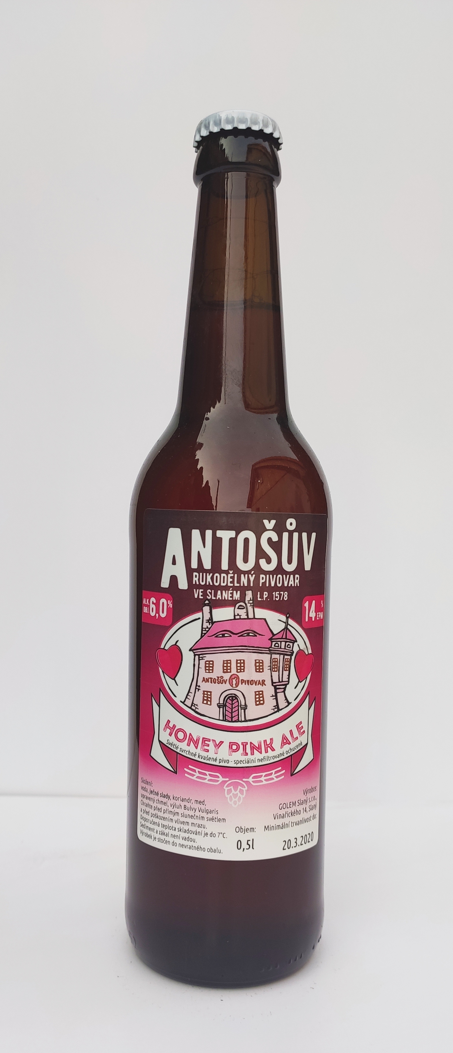 Antoš Honey Pink Ale 14°