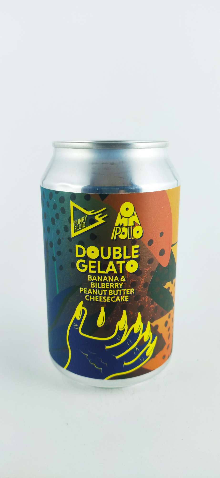 Funky Fluid Double Gelato:Banana & Bilberry PB Cheesecake 21°