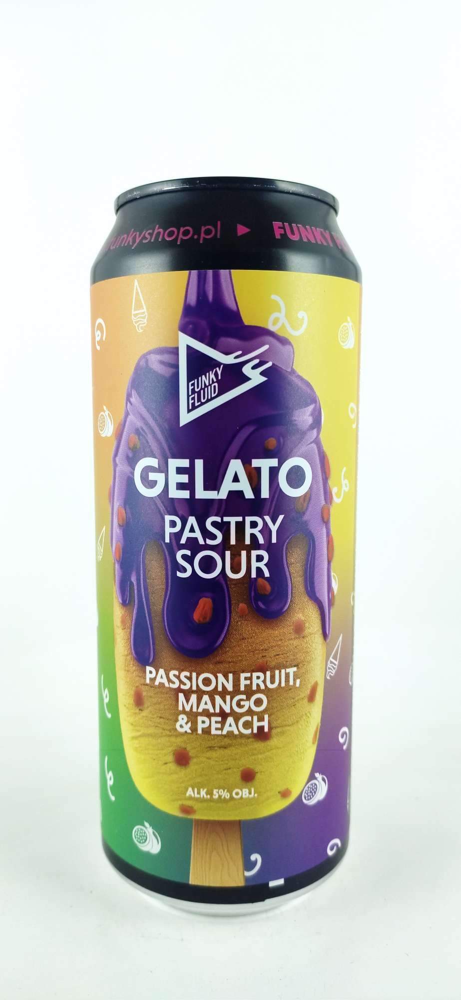 Funky Fluid Gelato Ice Cream Sour Passion fruit Mango 21°