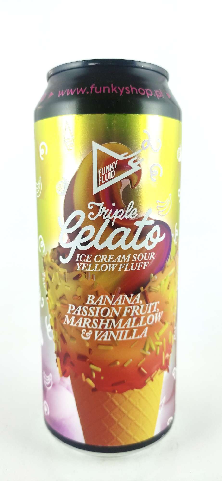 Funky Fluid Triple Gelato Yellow Fluff  Sour 30°