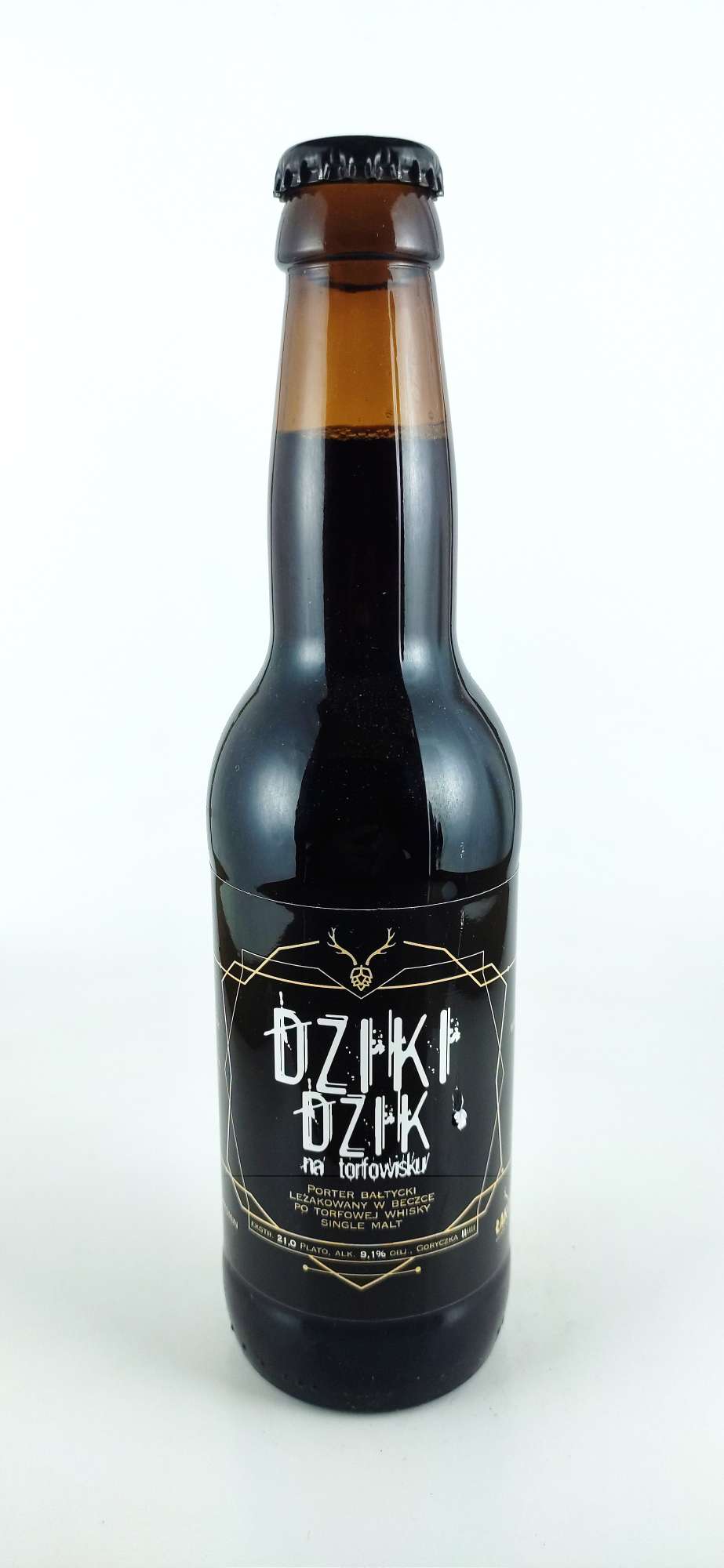 Łąkomin Dziki Dzik Na Torfowisku Porter Single Malt Whisky BA 21°