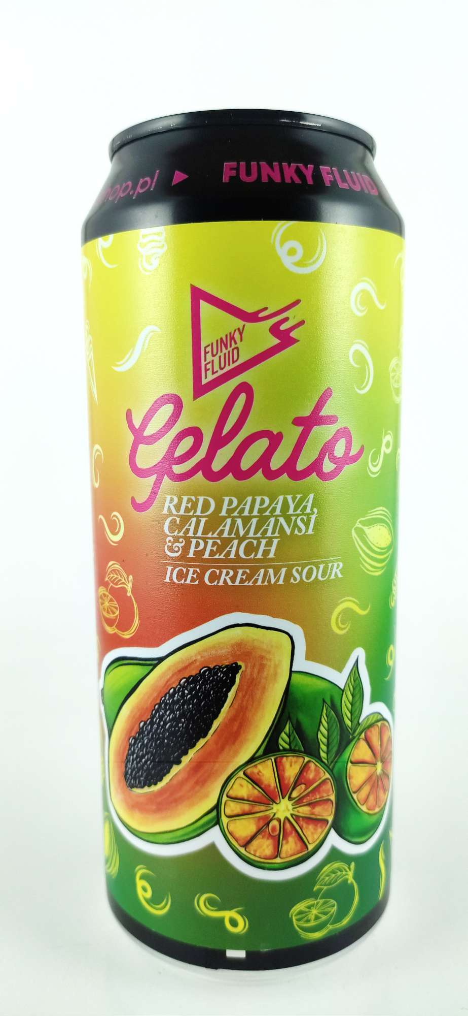 Funky Fluid Gelato: Red Papaya, Calamansi & Peach