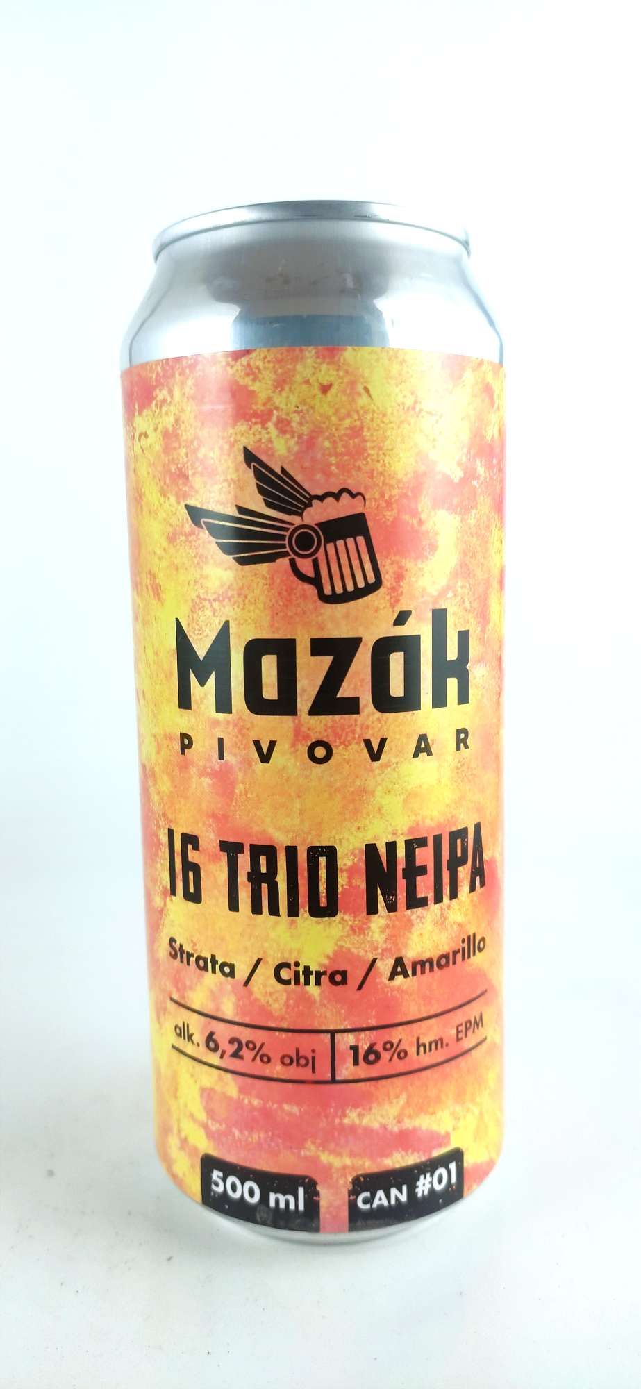 Pivovar Mazák Trio NEIPA 16° (Strata, Citra, Amarillo)
