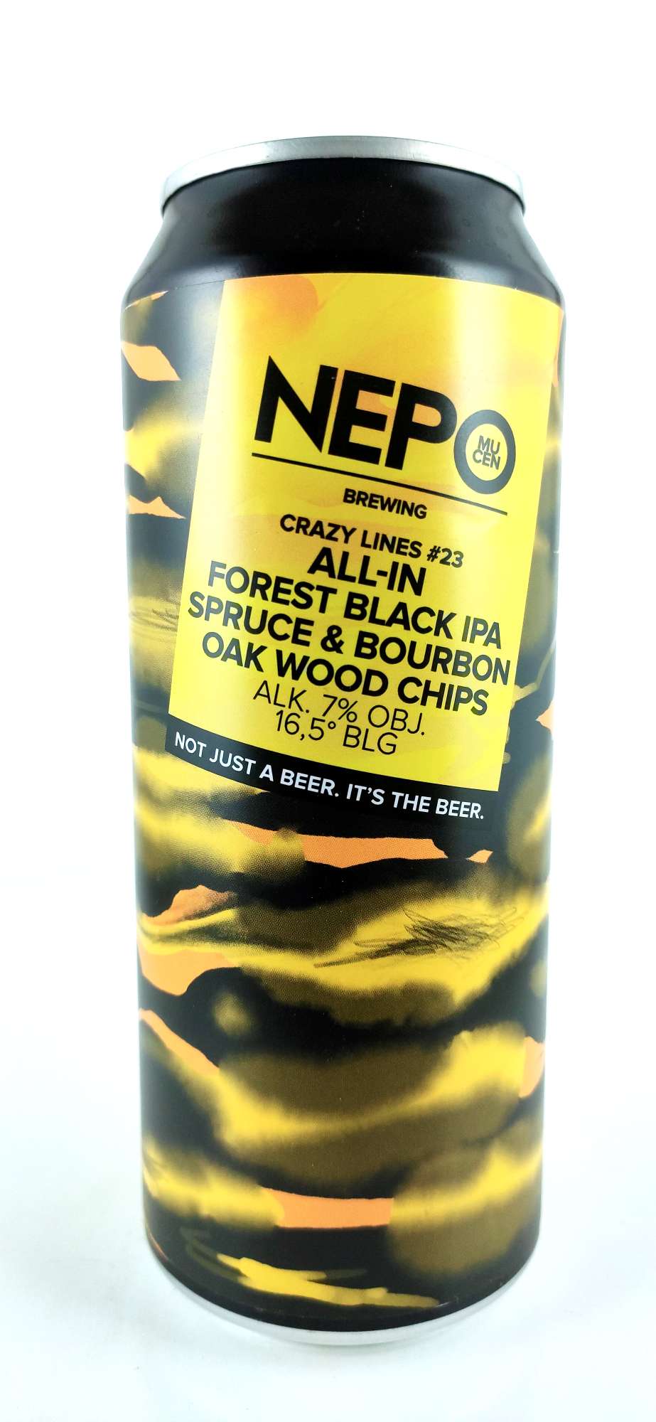 Nepomucen Crazy Lines 23: All in! Forrest Black IPA 16°