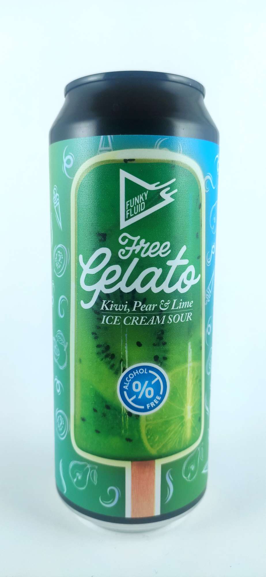 Funky Fluid Free Gelato Kiwi, pear, lime