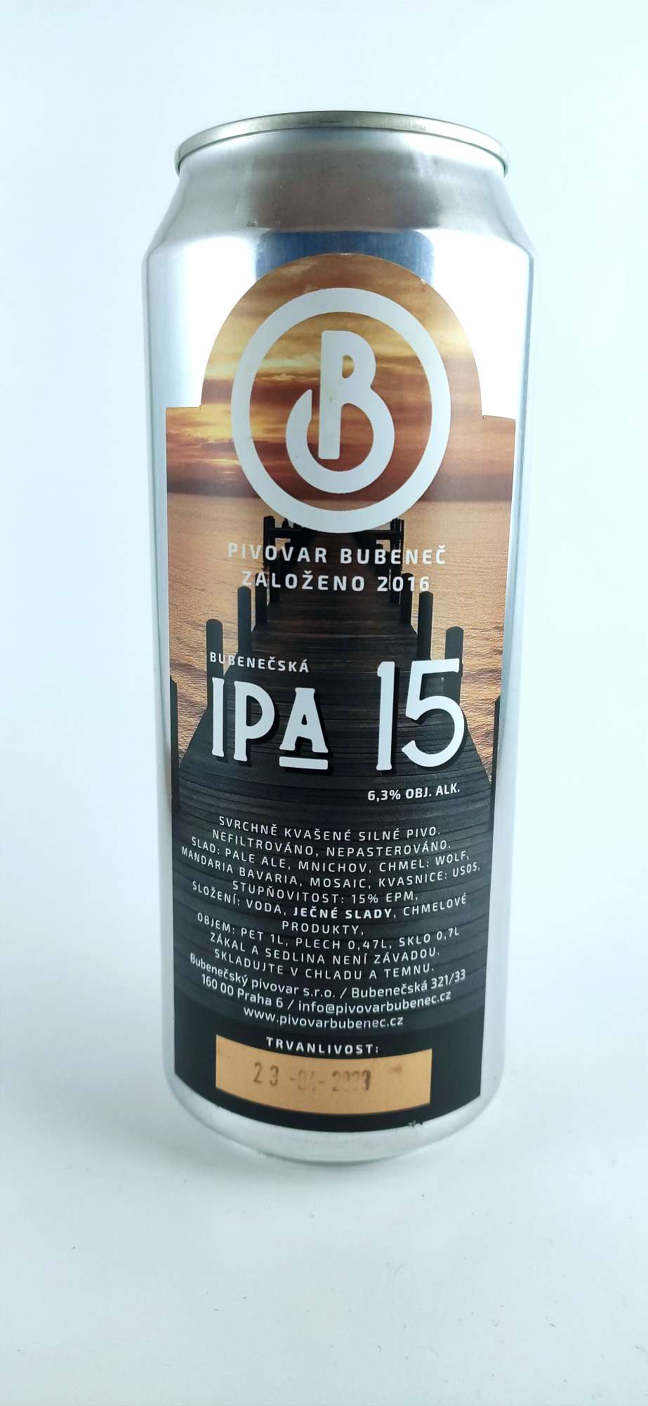 Bubeneč Bubenečská IPA 15°
