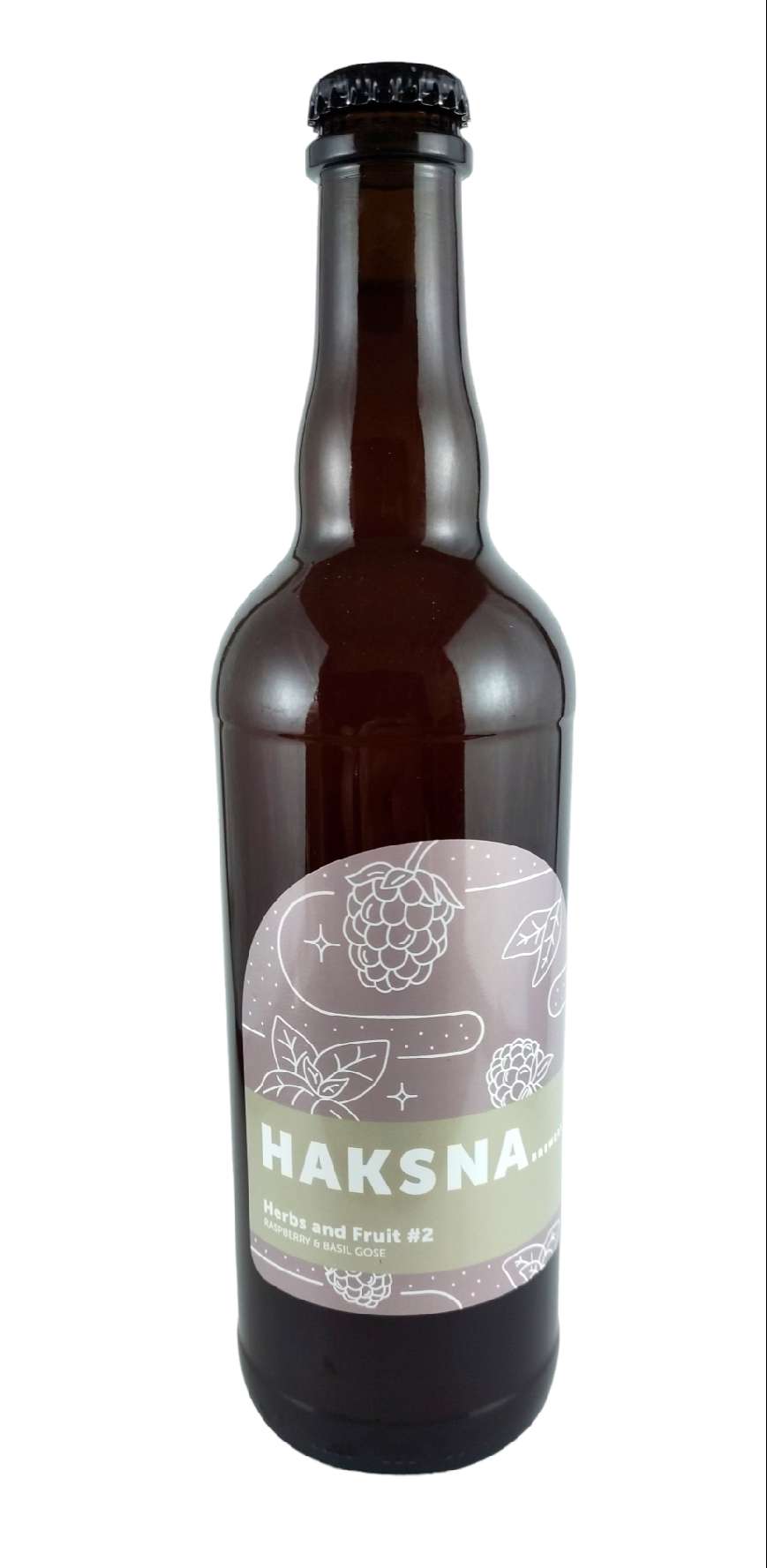 Haksna Herbs and Fruit #2 Raspberry & basil Gose 12°
