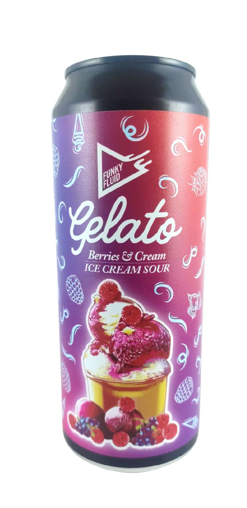 Funky Fluid Gelato: Berries & Cream 18°
