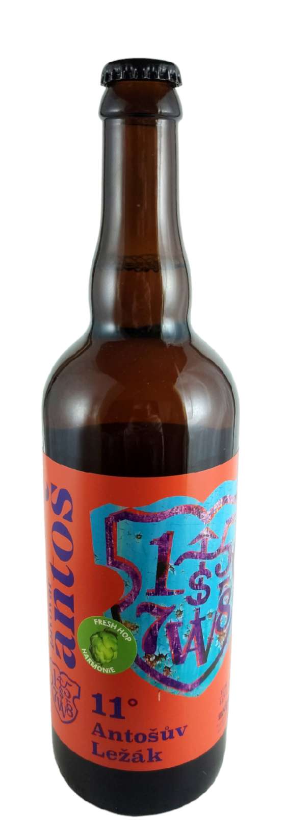 Antošův ležák Fresh hop Harmonie 11°