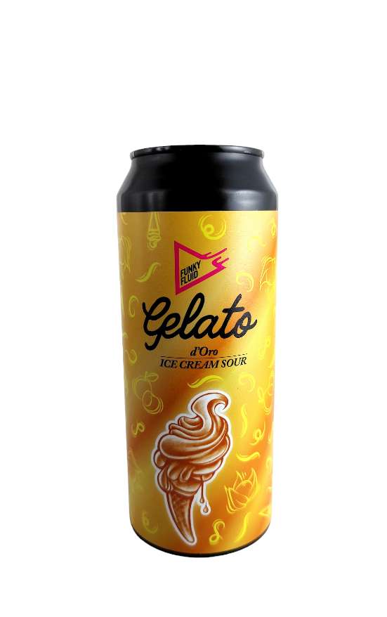 Funky Fluid Gelato D'Oro Ice Cream Sour w. goldenberry & nectarine 18°