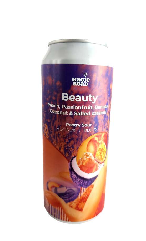 Magic Road Beauty peach, passf, coconut & salted caramel Pastry Sour 22°