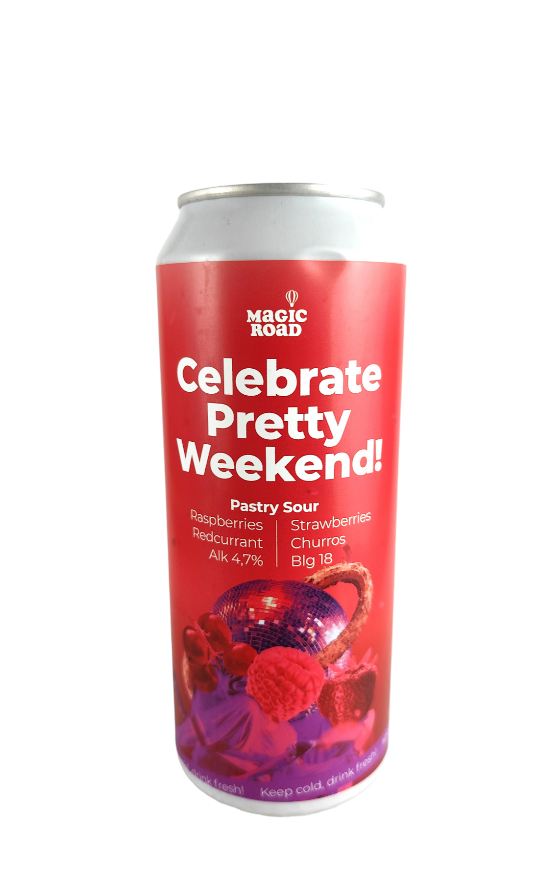 Magic Road Celebrate Pretty Weekend Pastry Sour w. Raspberry Strawberry Red Currant Churros 18°