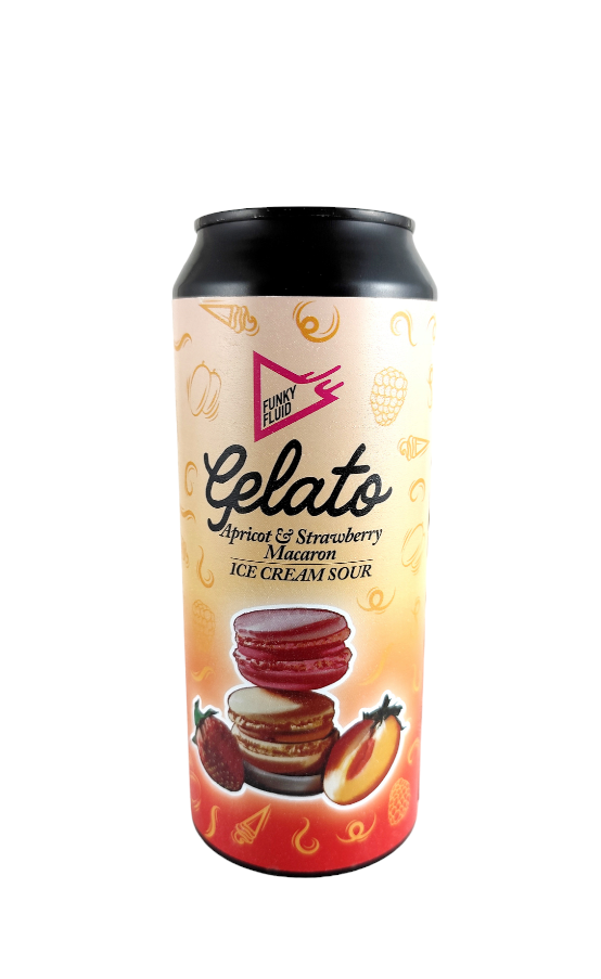 Funky Fluid Gelato Apricot & Strawberry Macaron 18°
