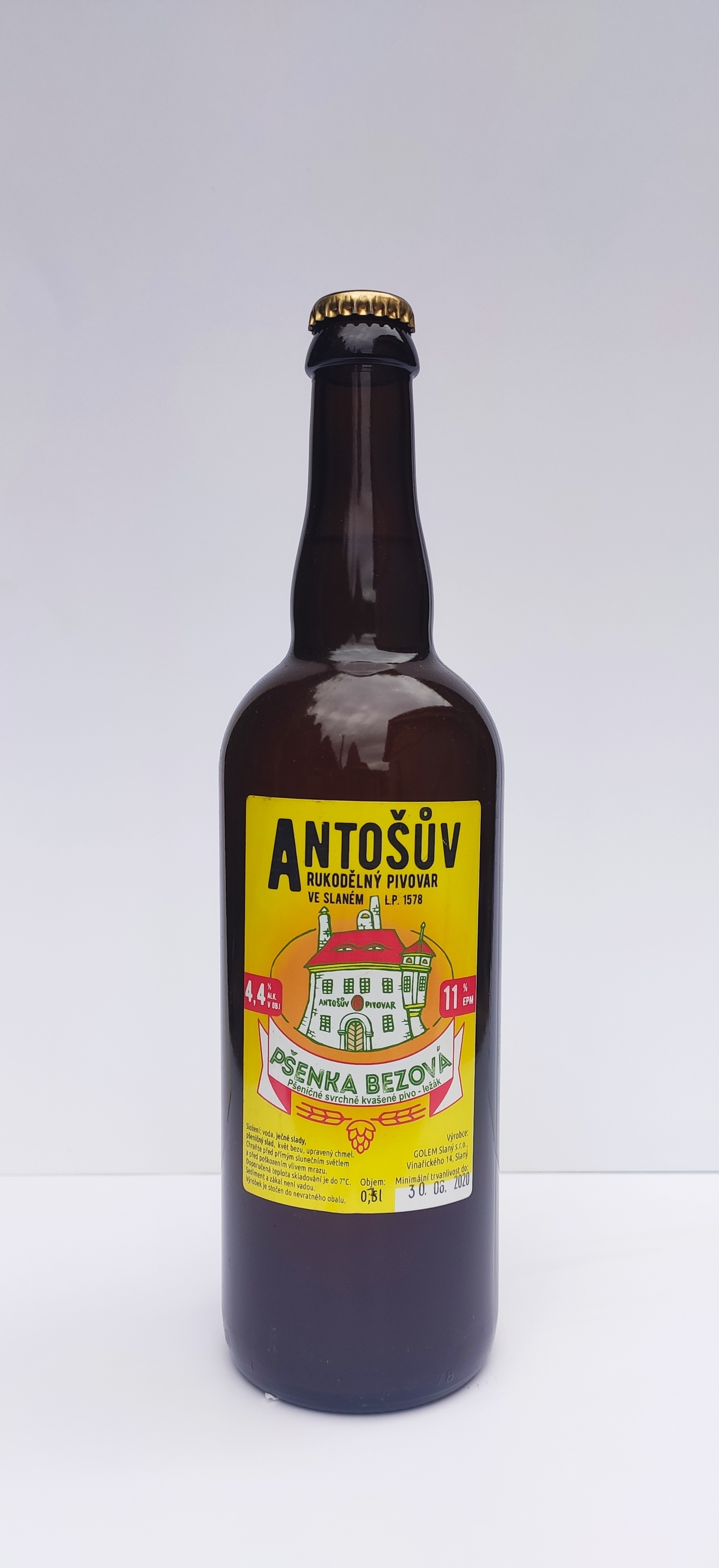 Antoš Slánská Pšenka Bezová 10°