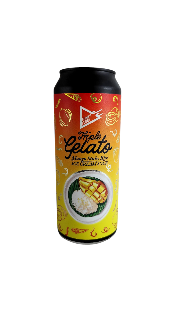 Funky Fluid Triple Gelato: Mango Sticky Rice Sour 30°