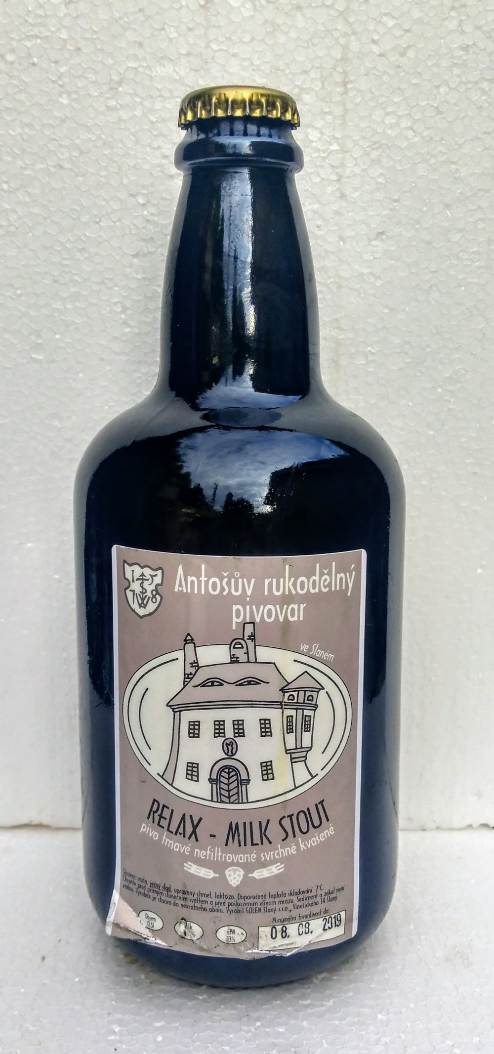 Antoš 13° Relax oatmeal milk stout
