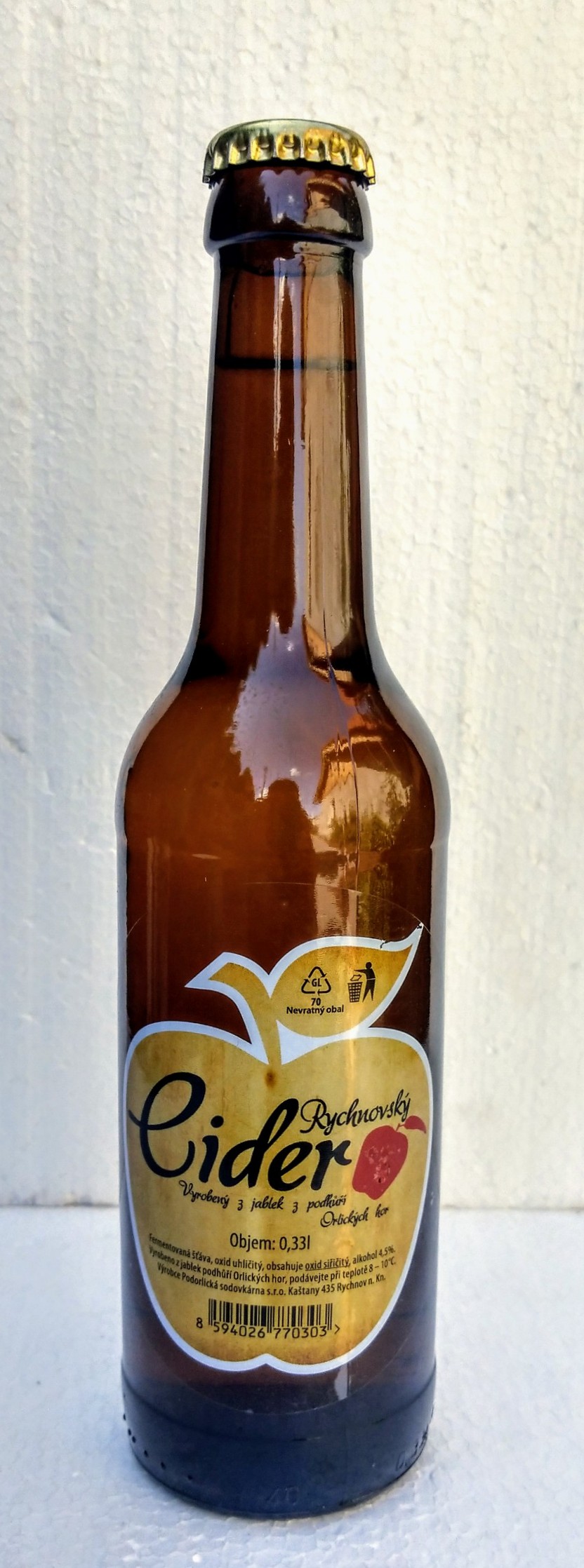 Rychnov Cider jablečný 4,5%