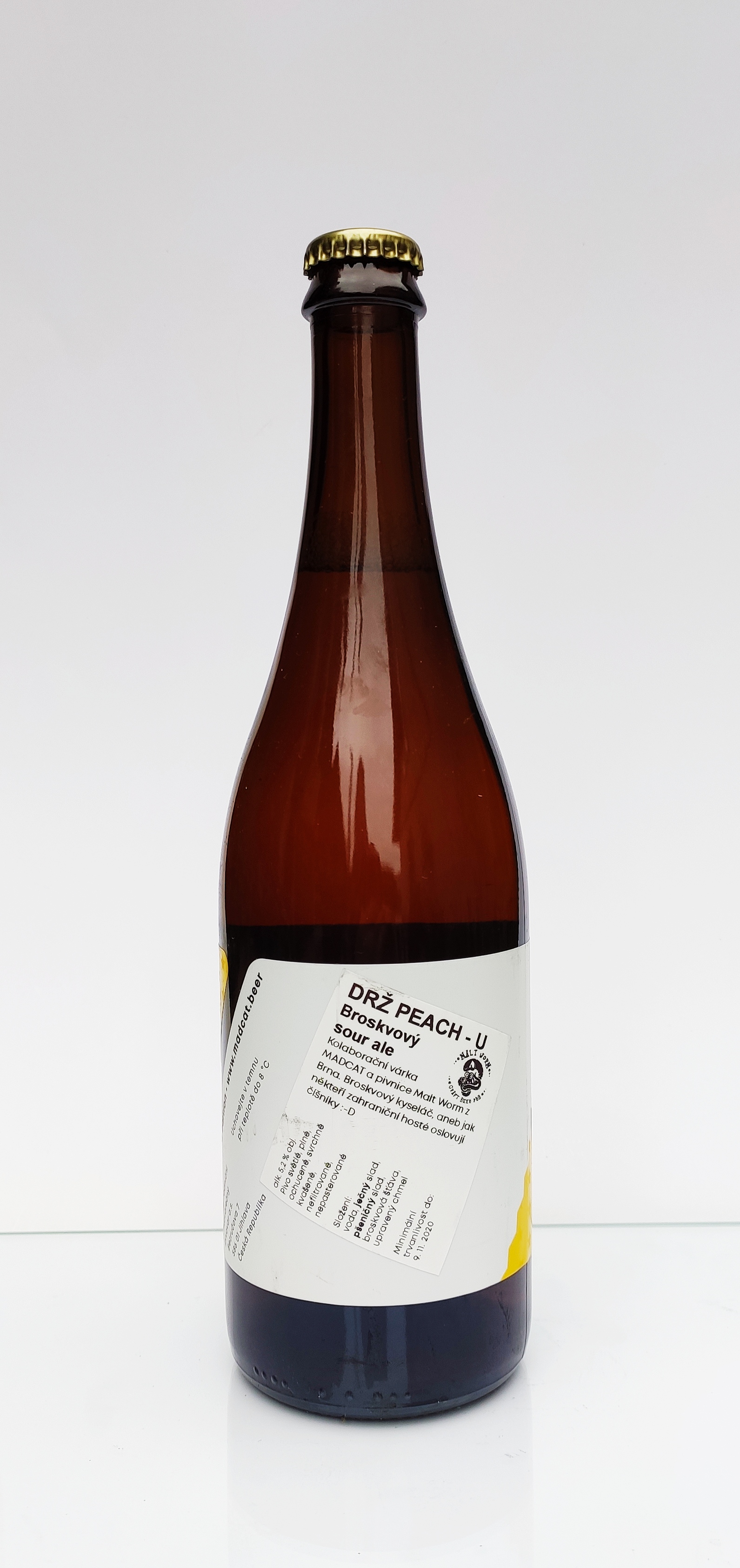 MadCat Drž Peach-u broskvový Sour ALE 12°