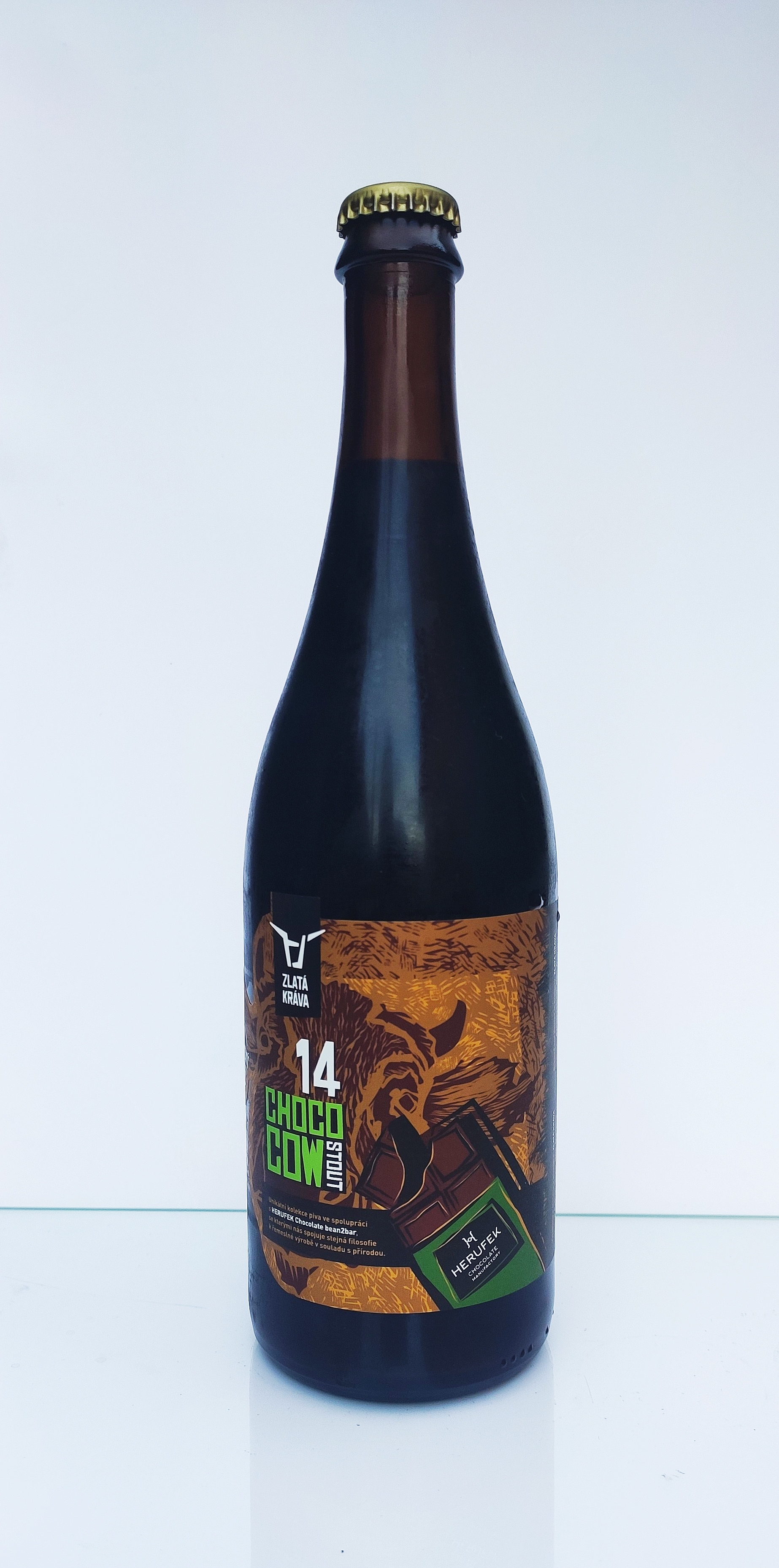 Zlatá kráva ChocoCow Stout 14°